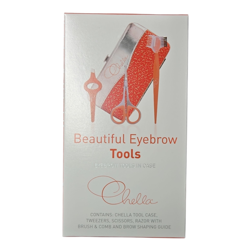Chella Beautiful Eyebrow Tools Set - Orange